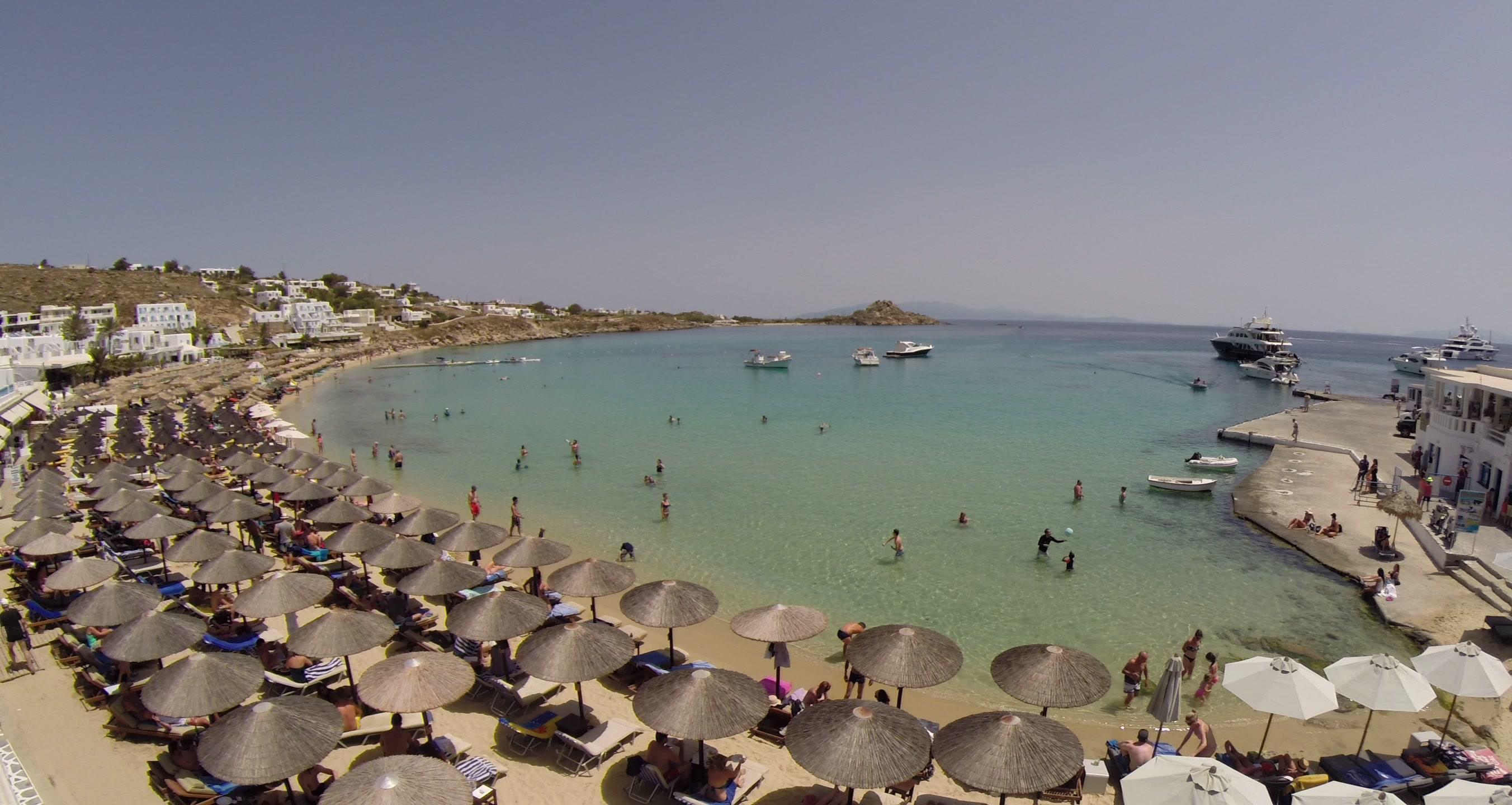 Acrogiali Beachfront Hotel Mykonos Platys Gialos  Bagian luar foto