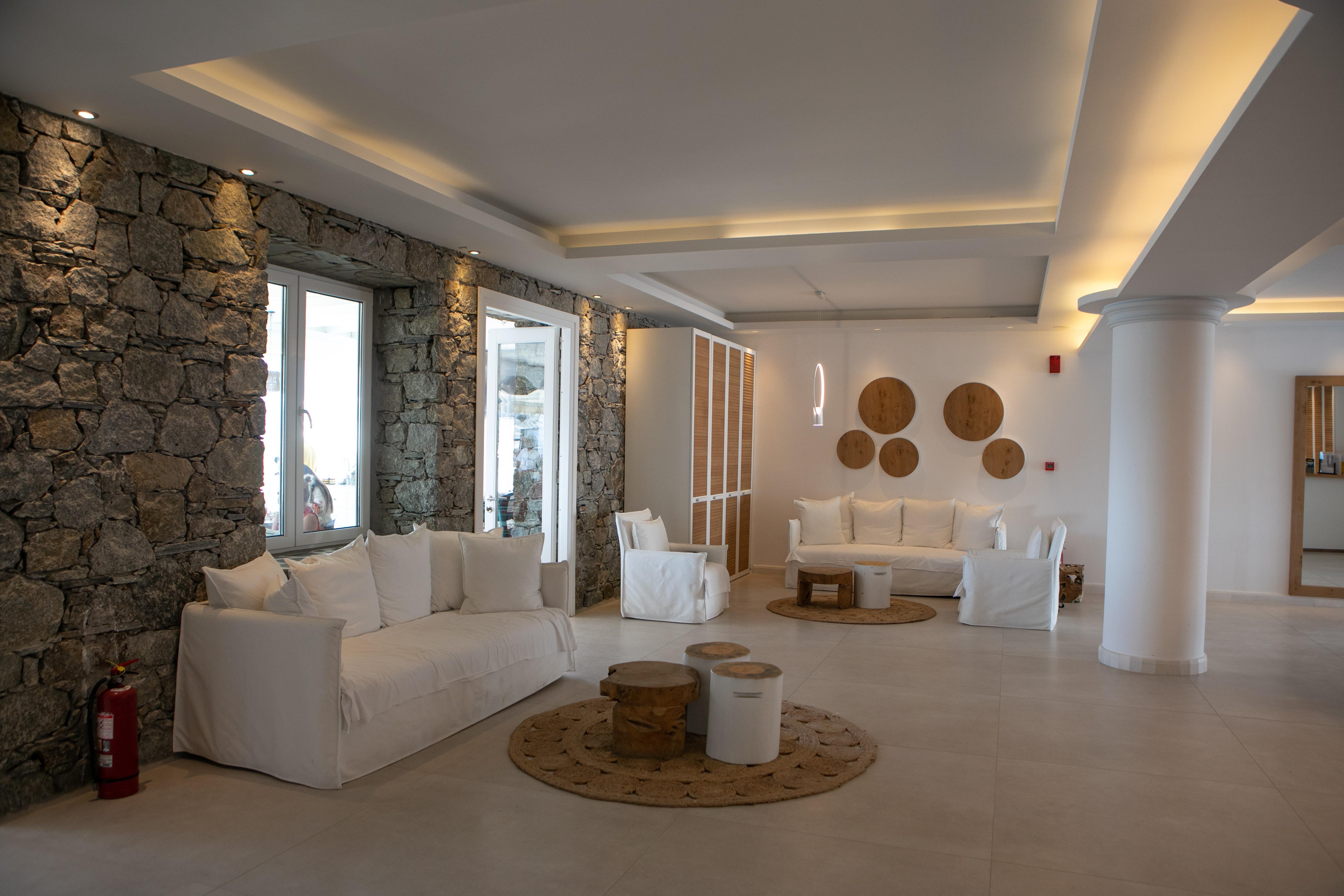 Acrogiali Beachfront Hotel Mykonos Platys Gialos  Bagian luar foto