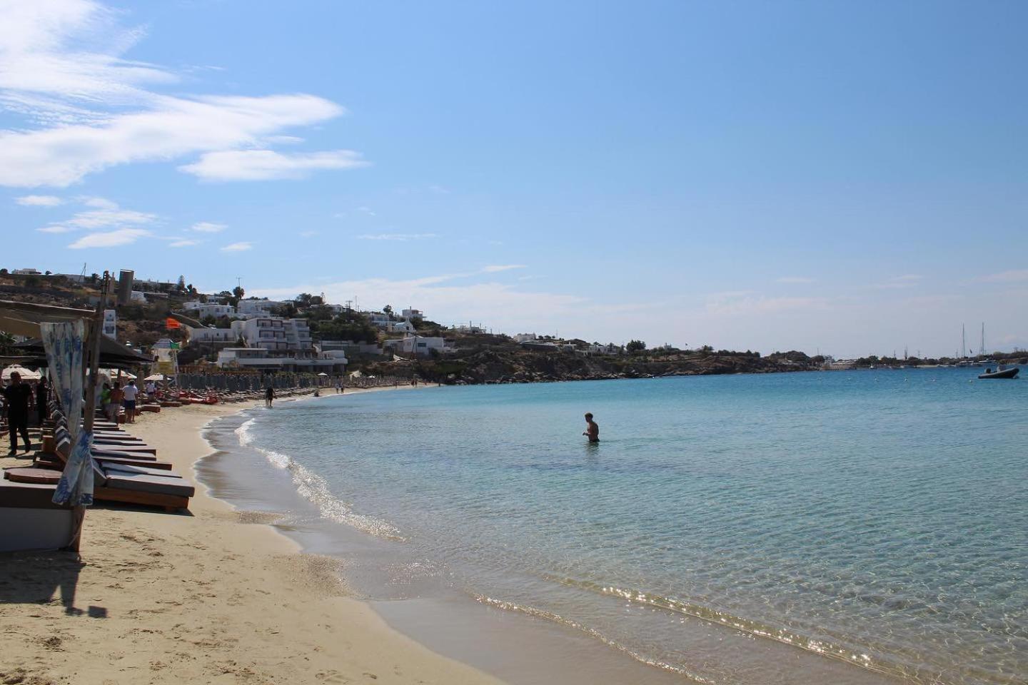 Acrogiali Beachfront Hotel Mykonos Platys Gialos  Bagian luar foto