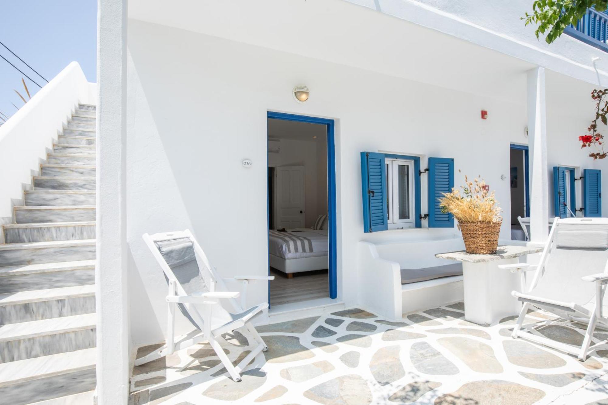 Acrogiali Beachfront Hotel Mykonos Platys Gialos  Bagian luar foto