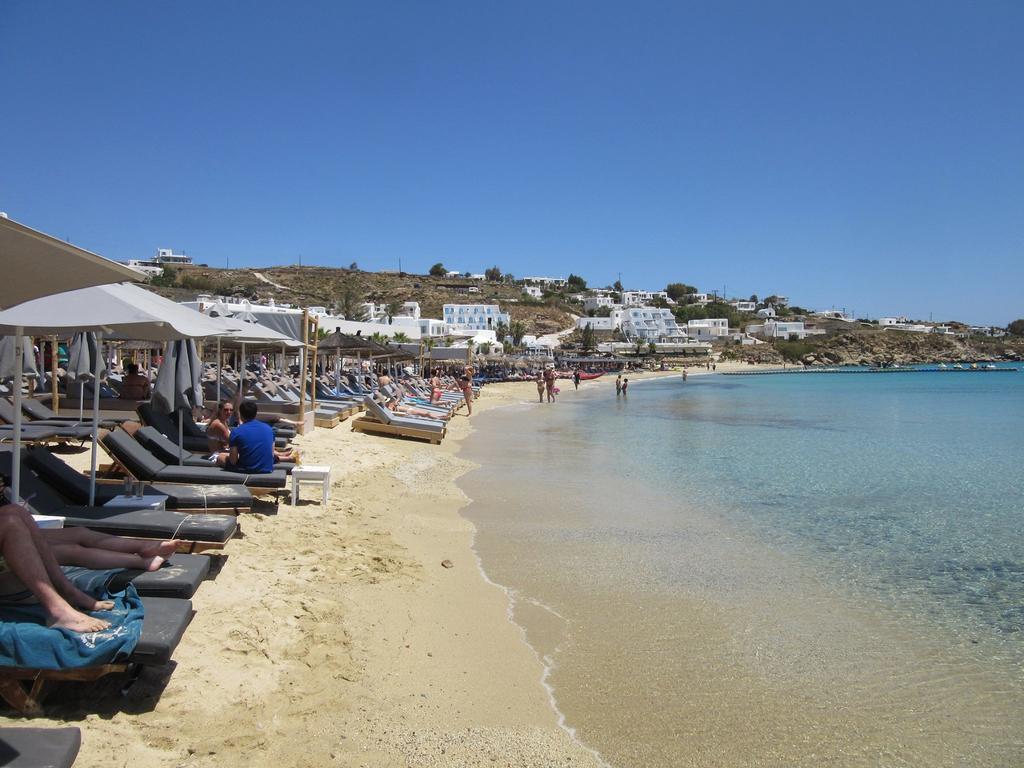 Acrogiali Beachfront Hotel Mykonos Platys Gialos  Bagian luar foto