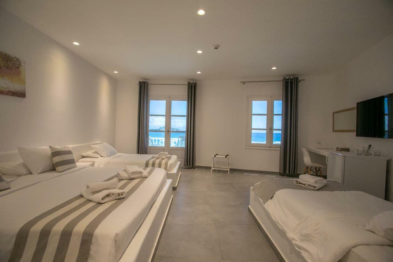 Acrogiali Beachfront Hotel Mykonos Platys Gialos  Ruang foto